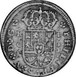 Ilustración de las diferencia de la moneda 1/10 Oz Plata Real "Cuenca" 1718 - 1727 KM# 306.1