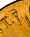 Illustration of the specifics of the Gold Ducat "William II" 1841 KM# 70.1