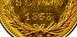 Illustration of the specifics of the Gold Scudo "Pius IX" 1853 - 1857 KM# 1358