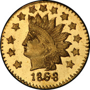 USA 1/2 Dollar Large Indian Head (Round) 1868 KM# 12.1 *YEAR* coin obverse USA 1/2 Dollar Large Indian Head (Round) 1868 KM# 12.1 *YEAR* coin obverse
