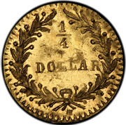 USA 1/4 Dollar Indian Head (Round) 1881 KM# 6.1 1/4 DOLLAR coin reverse USA 1/4 Dollar Indian Head (Round) 1881 KM# 6.1 1/4 DOLLAR coin reverse
