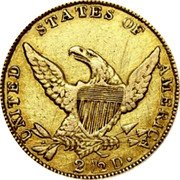 USA 2 1/2 Dollars Classic Head - Quarter Eagle 1838 KM# 56 UNITED STATES OF AMERICA 2 1/2 D. coin reverse USA 2 1/2 Dollars Classic Head - Quarter Eagle 1838 KM# 56 UNITED STATES OF AMERICA 2 1/2 D. coin reverse