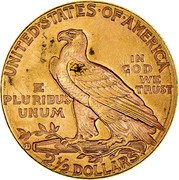 USA 2 ½ Dollars Indian Head - Quarter Eagle 1914 D KM# 128 UNITED ∙ STATES ∙ OF ∙ AMERICA 2 ½ DOLLARS IN GOD WE TRUST E PLURIBUS UNUM coin reverse USA 2 ½ Dollars Indian Head - Quarter Eagle 1914 D KM# 128 UNITED ∙ STATES ∙ OF ∙ AMERICA 2 ½ DOLLARS IN GOD WE TRUST E PLURIBUS UNUM coin reverse