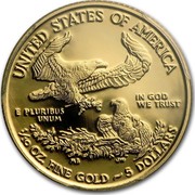 USA 5 Dollars American Eagle 2016 W KM# 216 UNITED STATES OF AMERICA IN GOD WE TRUST E PLURIBUS UNUM 1/10 OZ. FINE GOLD ~ 5 DOLLARS coin reverse USA 5 Dollars American Eagle 2016 W KM# 216 UNITED STATES OF AMERICA IN GOD WE TRUST E PLURIBUS UNUM 1/10 OZ. FINE GOLD ~ 5 DOLLARS coin reverse