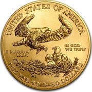 USA 50 Dollars American Eagle 2017 KM# 219 UNITED STATES OF AMERICA IN GOD WE TRUST E PLURIBUS UNUM 1 OZ. FINE GOLD ~ 50 DOLLARS W coin reverse USA 50 Dollars American Eagle 2017 KM# 219 UNITED STATES OF AMERICA IN GOD WE TRUST E PLURIBUS UNUM 1 OZ. FINE GOLD ~ 50 DOLLARS W coin reverse