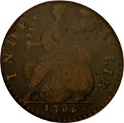 USA Connec Mailed Bust Facing Left 1786 KM# 5 INDE ET: LIB: coin reverse USA Connec Mailed Bust Facing Left 1786 KM# 5 INDE ET: LIB: coin reverse