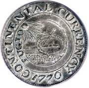 USA Continental Currency Dollar 1776 KM# EA1 CONTINENTAL CURRENCY FUGIO MIND YOUR BUSINESS coin obverse USA Continental Currency Dollar 1776 KM# EA1 CONTINENTAL CURRENCY FUGIO MIND YOUR BUSINESS coin obverse