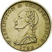USA Copper 1783 KM# Tn38.2 Washington Pieces ∙ WASHINGTON & INDEPENDENCE ∙ coin obverse USA Copper 1783 KM# Tn38.2 Washington Pieces ∙ WASHINGTON & INDEPENDENCE ∙ coin obverse