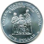 USA Dollar Black Revolutionary War Patriots 1998 S KM# 288 UNITED STATES OF AMERICA E PLURIBUS UNUM ONE DOLLAR coin reverse USA Dollar Black Revolutionary War Patriots 1998 S KM# 288 UNITED STATES OF AMERICA E PLURIBUS UNUM ONE DOLLAR coin reverse
