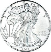 USA Dollar Eagle 2019 KM# 273 LIBERTY IN GOD WE TRUST coin obverse USA Dollar Eagle 2019 KM# 273 LIBERTY IN GOD WE TRUST coin obverse