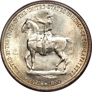 USA Dollar La Fayette 1900 KM# 118 ERECTED BY THE YOUTH OF THE UNITED STATES IN HONOR OF GEN LAFAYETTE PARIS 1900 coin reverse USA Dollar La Fayette 1900 KM# 118 ERECTED BY THE YOUTH OF THE UNITED STATES IN HONOR OF GEN LAFAYETTE PARIS 1900 coin reverse