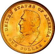 USA Dollar Lewis and Clark Exposition 1905 KM# 121 ∙ UNITED STATES OF AMERICA ∙ ONE DOLLAR ∙ coin reverse USA Dollar Lewis and Clark Exposition 1905 KM# 121 ∙ UNITED STATES OF AMERICA ∙ ONE DOLLAR ∙ coin reverse