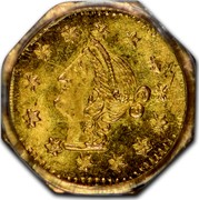 USA ¼ Dollar Liberty (Round) 1870 KM# 1.9 coin obverse USA ¼ Dollar Liberty (Round) 1870 KM# 1.9 coin obverse