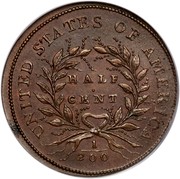 USA Half Cent Liberty Cap 1793 KM# 10 UNITED STATES OF AMERICA HALF CENT 1/200 coin reverse USA Half Cent Liberty Cap 1793 KM# 10 UNITED STATES OF AMERICA HALF CENT 1/200 coin reverse