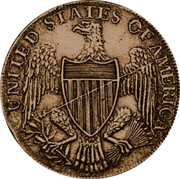 USA Half Dollar 1792 KM# Tn59.2 Washington Pieces UNITED STATES OF AMERICA coin reverse USA Half Dollar 1792 KM# Tn59.2 Washington Pieces UNITED STATES OF AMERICA coin reverse