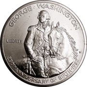 1982 US Mint Uncirc Silver 250th Comm Anniversary GEORGE WASHINGTON Half w//COA
