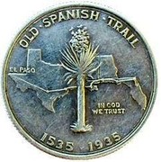 USA Half Dollar Old Spanish Trail 1935 KM# 172 OLD ∙ SPANISH ∙ TRAIL EL PASO IN GOD WE TRUST 1535-1935 coin reverse USA Half Dollar Old Spanish Trail 1935 KM# 172 OLD ∙ SPANISH ∙ TRAIL EL PASO IN GOD WE TRUST 1535-1935 coin reverse