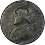 USA Halfpenny 1795 KM# Tn82 Washington Pieces GEORGIVS WASHINGTON coin obverse