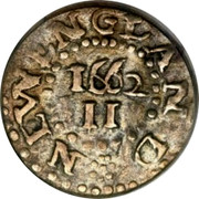 USA II Pence Oak Tree 1662 KM# 7 NEW ENGLAND II coin reverse USA II Pence Oak Tree 1662 KM# 7 NEW ENGLAND II coin reverse