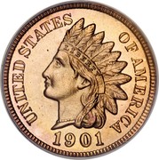 USA One Cent Indian Head 1901 KM# 90a UNITED STATES OF AMERICA LIBERTY coin obverse USA One Cent Indian Head 1901 KM# 90a UNITED STATES OF AMERICA LIBERTY coin obverse