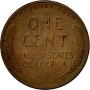USA One Cent Lincoln 1953 KM# A132 UNITED STATES OF AMERICA E ∙ PLURIBUS ∙ UNUM ONE CENT coin reverse