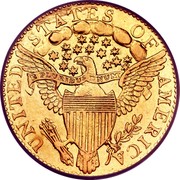 USA Quarter eagle Liberty Cap - Two and half Dollars 1796 stars KM# 27 UNITED STATES OF AMERICA E PLURIBUS UNUM coin reverse USA Quarter eagle Liberty Cap - Two and half Dollars 1796 stars KM# 27 UNITED STATES OF AMERICA E PLURIBUS UNUM coin reverse