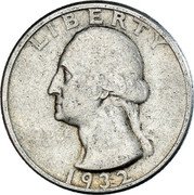 USA Quarter Washington 1932 KM# 164 LIBERTY IN GOD WE TRUST coin obverse USA Quarter Washington 1932 KM# 164 LIBERTY IN GOD WE TRUST coin obverse