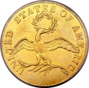 USA Ten dollars Liberty Cap (Eagle) 1796 KM# 21 UNI TED STATES OF AME RICA coin reverse USA Ten dollars Liberty Cap (Eagle) 1796 KM# 21 UNI TED STATES OF AME RICA coin reverse