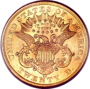 USA Twenty D. Liberty Double Eagle 1875 CC KM# 74.2 UNITED STATES OF AMERICA IN GOD WE TRUST TWENTY D. coin reverse USA Twenty D. Liberty Double Eagle 1875 CC KM# 74.2 UNITED STATES OF AMERICA IN GOD WE TRUST TWENTY D. coin reverse