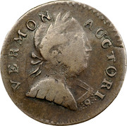 USA Vermon 1787 KM# 7 Vermont Coppers VERMON AUCTORI coin obverse USA Vermon 1787 KM# 7 Vermont Coppers VERMON AUCTORI coin obverse