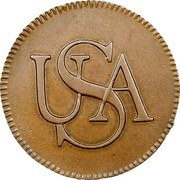 USA Cent 1785 KM# Tn49 Bar Cents USA coin obverse USA Cent 1785 KM# Tn49 Bar Cents USA coin obverse