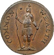 USA Cent 1787 KM# 20.1 Massachusetts Coppers (official) COMMON * WEALTH coin obverse