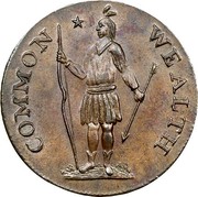 USA Cent Horned Eagle 1787 KM# 20.3 COMMON * WEALTH coin obverse