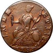 USA Connec Mailed Bust Facing Left 1786 KM# 3.1 INDE: ETLIB ∙ coin reverse USA Connec Mailed Bust Facing Left 1786 KM# 3.1 INDE: ETLIB ∙ coin reverse