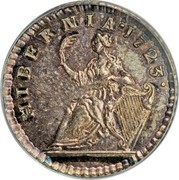 USA Farthing 1723 KM# 25a Hibernia HIBERNIA ∙ coin reverse USA Farthing 1723 KM# 25a Hibernia HIBERNIA ∙ coin reverse