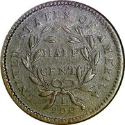 USA Half cent Liberty Cap 1794 Normal Relief Head KM# 14 UNITED STATES OF AMERICA HALF CENT 1/200 coin reverse USA Half cent Liberty Cap 1794 Normal Relief Head KM# 14 UNITED STATES OF AMERICA HALF CENT 1/200 coin reverse