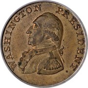 USA One Cent 1791 KM# Tn57 Washington Pieces WASHINGTON PRESIDENT. coin obverse USA One Cent 1791 KM# Tn57 Washington Pieces WASHINGTON PRESIDENT. coin obverse