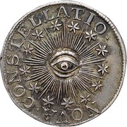 USA U.S 100 1783 KM# EA13.2 Nova Constellatio NOVA ∙ CONSTELLATIO ∙ coin obverse USA U.S 100 1783 KM# EA13.2 Nova Constellatio NOVA ∙ CONSTELLATIO ∙ coin obverse