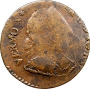 USA Vermon 1788 KM# 9.2 Vermont Coppers VERMON * AUGTORI coin obverse USA Vermon 1788 KM# 9.2 Vermont Coppers VERMON * AUGTORI coin obverse