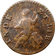 USA Vermon 1788 KM# 9.2 Vermont Coppers INDE ET LIB coin reverse USA Vermon 1788 KM# 9.2 Vermont Coppers INDE ET LIB coin reverse