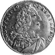 Germany 1/2 Carolin 1734 KM# 429 Electorate / Trade Coinage coin obverse