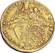 Germany 1/2 Maximilian d'Or 1722 KM# 395 Electorate / Trade Coinage coin reverse Germany 1/2 Maximilian d'Or 1722 KM# 395 Electorate / Trade Coinage coin reverse