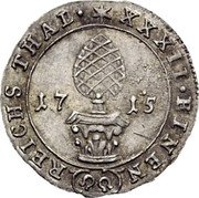 Germany 1/32 Thaler 1715 KM# 130 Free City / Regular Coinage coin reverse Germany 1/32 Thaler 1715 KM# 130 Free City / Regular Coinage coin reverse
