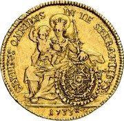 Germany 1/4 Carolin KM# 420 Electorate / Trade Coinage coin reverse