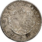 Germany 1/4 Thaler 1744 M KM# 17 Bishopric Regular Coinage coin reverse Germany 1/4 Thaler 1744 M KM# 17 Bishopric Regular Coinage coin reverse