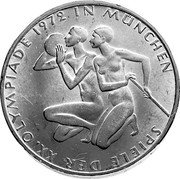 Germany 10 Mark 1972 D KM# 132 Commemorative Coinage coin reverse