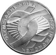 Germany 10 Mark 1972 G KM# 131 Commemorative Coinage coin reverse