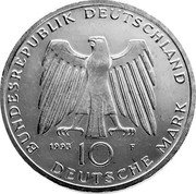 Germany 10 Mark 1993 F KM# 180 Commemorative Coinage coin obverse