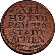 Germany 12 Heller 1797 GS KM# 51 Free City / Standard Coinage coin reverse Germany 12 Heller 1797 GS KM# 51 Free City / Standard Coinage coin reverse