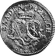 Germany 12 Kreuzer (3 Batzen) 1746 CBC KM# 91 Baden-Durlach Line / Grand Duchy / Regular Coinage coin obverse